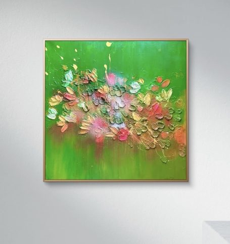 Lady in Green 80 x 80 cm